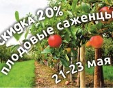 Скидка 20% на все ПЛОДОВЫЕ деревья и кустарники!