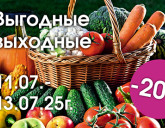 ВЫГОДНЫЕ ВЫХОДНЫЕ 11 - 13 ИЮЛЯ!