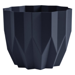 Кашпо Геометрия 0,8л антрацит (КШ-4122)