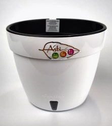 Кашпо АСТИ 1,4л. Белый-Черный (Santino)