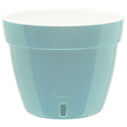Кашпо АСТИ 1,4л. Ментоловый-Белый (Santino)