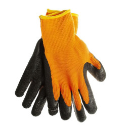 Перчатки Praktische Home, акриловые, утепленные облив рифленный латексный G-107