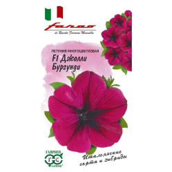 Петуния, комплиментуния, фриллитуния Петуния Джолли бургунди F1 многоцв. 7 шт. гранул. пробирка, сер