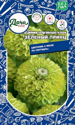 Цинния Цинния георгиноцветковая Зеленый принц Дача тайм