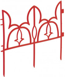 Забор декорат. Лилия красный (арт.КА1186)
