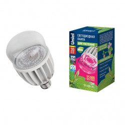 Лампа св/д Uniel для растений  146*80  IP54 LED-M80 Е27 20W(160°)