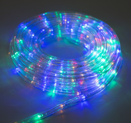 Эл.гирл. LED шнур 10мм (10м.) 2W-24-220V, свечение Мульти 1589824 (СЛ)