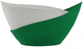 Кашпо Гармония 1,5л зеленый/белый (КШ-5429)
