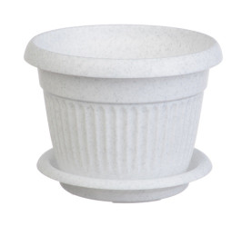 Кашпо ЛИВИЯ D280мм 7,4л. Мраморный 3021 (М-пласт.)