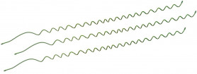 Поддержка Green Apple спиральная 100см (3шт.) GSS1000