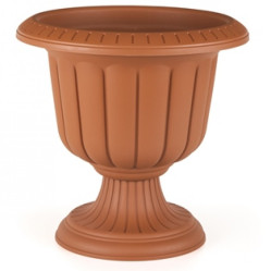 Кашпо на ножке Нергиза 25,3л терракот (Santino)